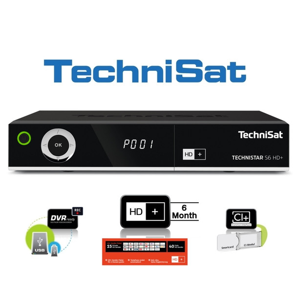 Technisat Technistar S6 HD+ including 6 Month HD+ Smartcard