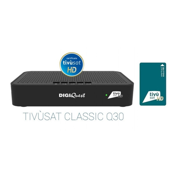Tivusat Digiquest Classic Q30 Official HD Italian Receiver and Card