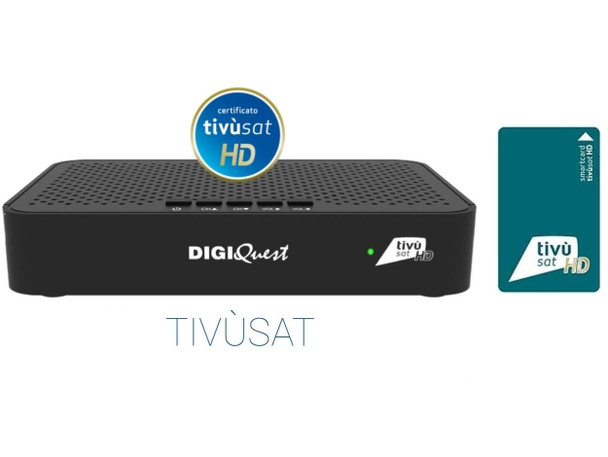 Tivusat Digiquest Maximo Official HD Italian COMBO Receiver and Card