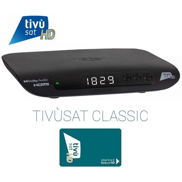 Tivusat Xoro HRS 8830 Classic Official HD Italian Receiver and Card
